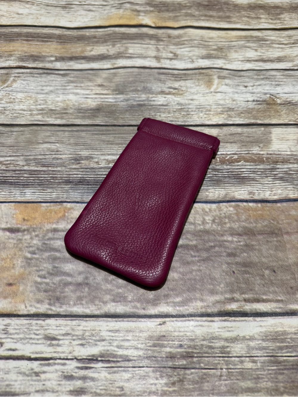 Pink Leather Soft Eyeglasses Case